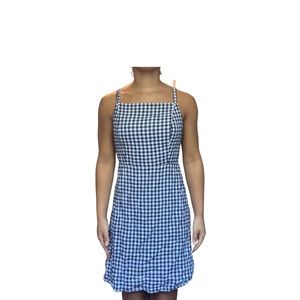 Plaid Black & White Women’s Old Navy Square Neck Medium Length Dress Size Medium